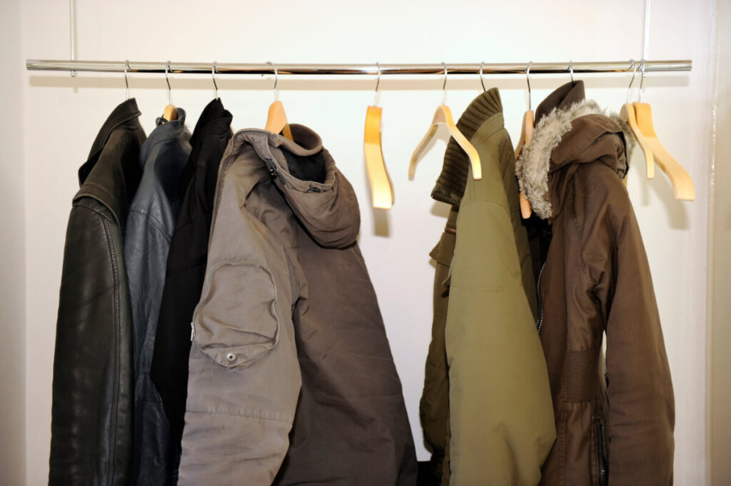 Gerade für Wintermäntel eignet sich die Garderobe besonders gut!